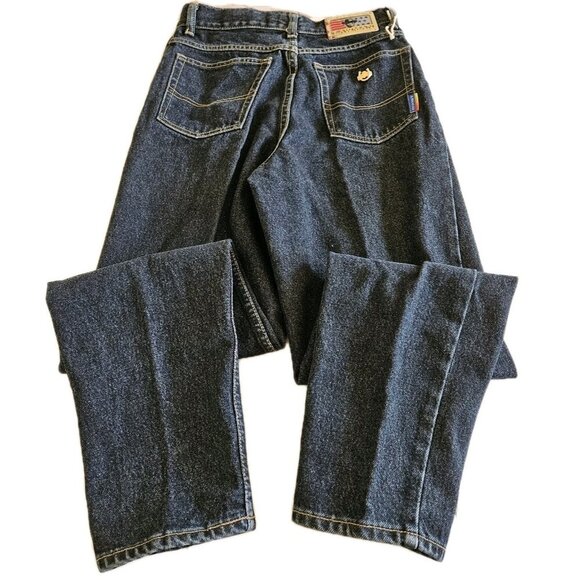 Lawman VTG Jeans Mens 28x30 Black Back Logo Cotton Rigid Denim  Western Ranch - Picture 15 of 16